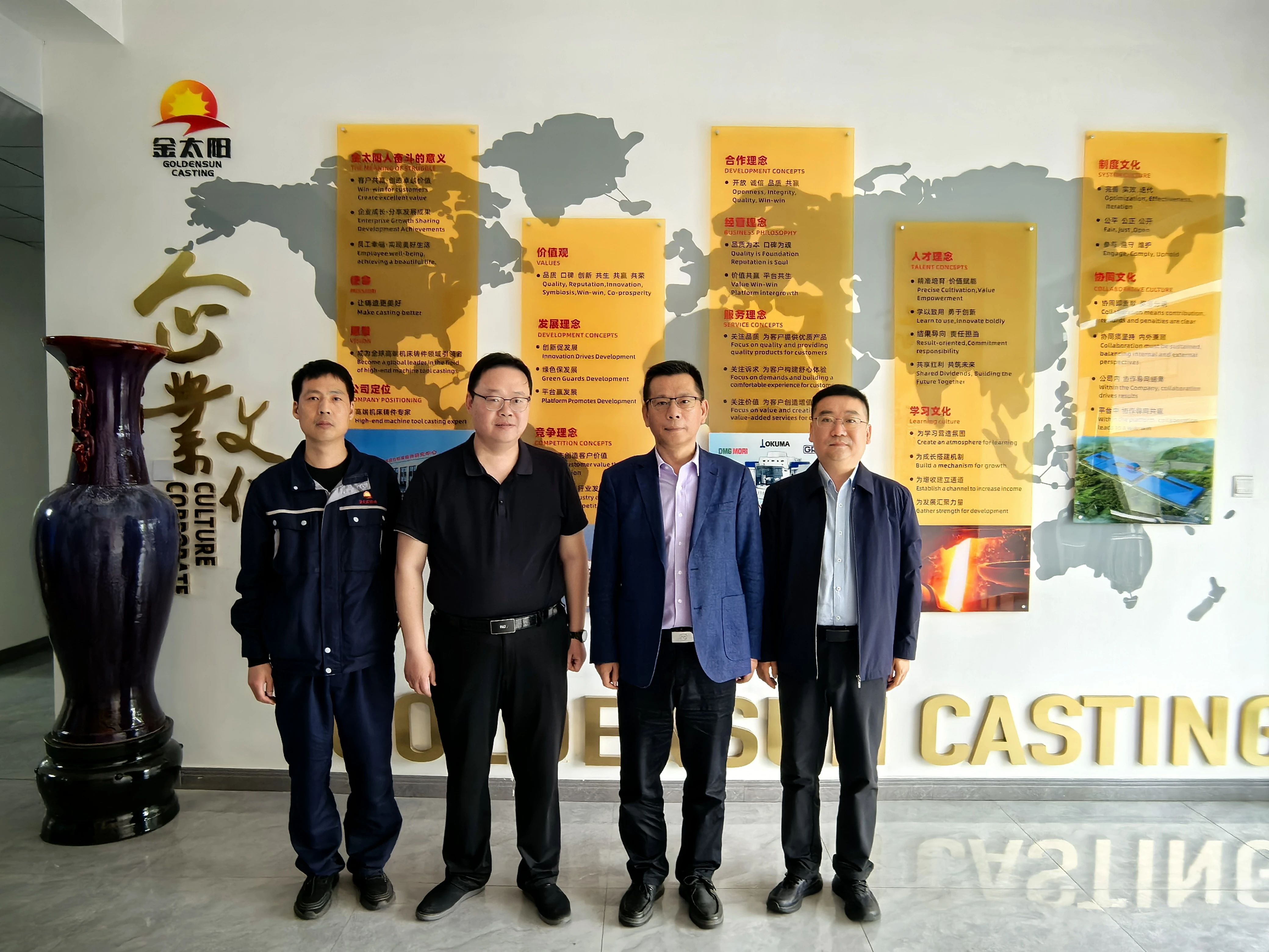 中國鑄造協(xié)會常務(wù)副會長張志勇調(diào)研金太陽精密鑄業(yè) 為高端鑄造發(fā)展把脈獻(xiàn)策